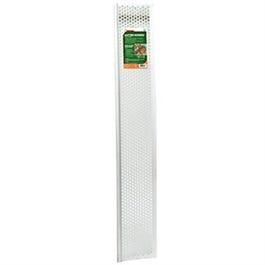 Gutter Guard Screen, White Vinyl, 6-5/8-In. x 3-Ft. Supply