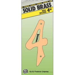 House Address Number “4”, Brass, 4-In. Online Sale