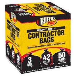 Heavy Duty Contractor Bags, 42-Gal., 50-Pk. on Sale