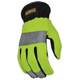 Hi-Visibility Work Glove, Synthetic Leather, XL Online Hot Sale