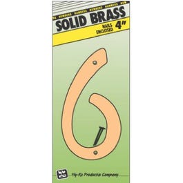 House Address Number “6”, Brass, 4-In. Sale