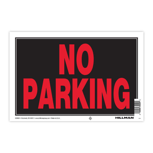 Hillman Group No Parking Sign 8″ X 12″ Fashion