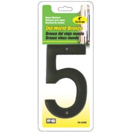 House Address Number “5”, Old World Bronze, 4-In. Hot on Sale
