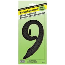 House Address Number “9”, Black Die-Cast Aluminum, 3-1/2-In. Discount