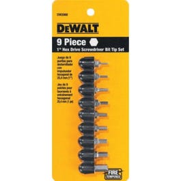 Hex Bit Tip Set, 9-Piece Hot on Sale