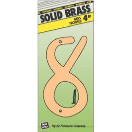 House Address Number “8”, Brass, 4-In. Discount