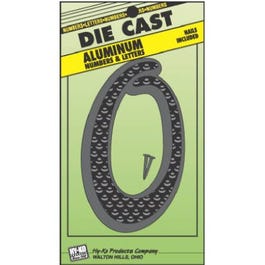 House Address Number “0”, Black Die-Cast Aluminum, 4.5-In. Online Sale