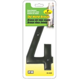House Address Number “4”, Old World Bronze, 4-In. on Sale