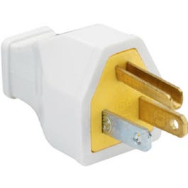 Heavy-Duty Construction Plug, Rubber, Residential, 15-Amp, 125-Volt, White on Sale