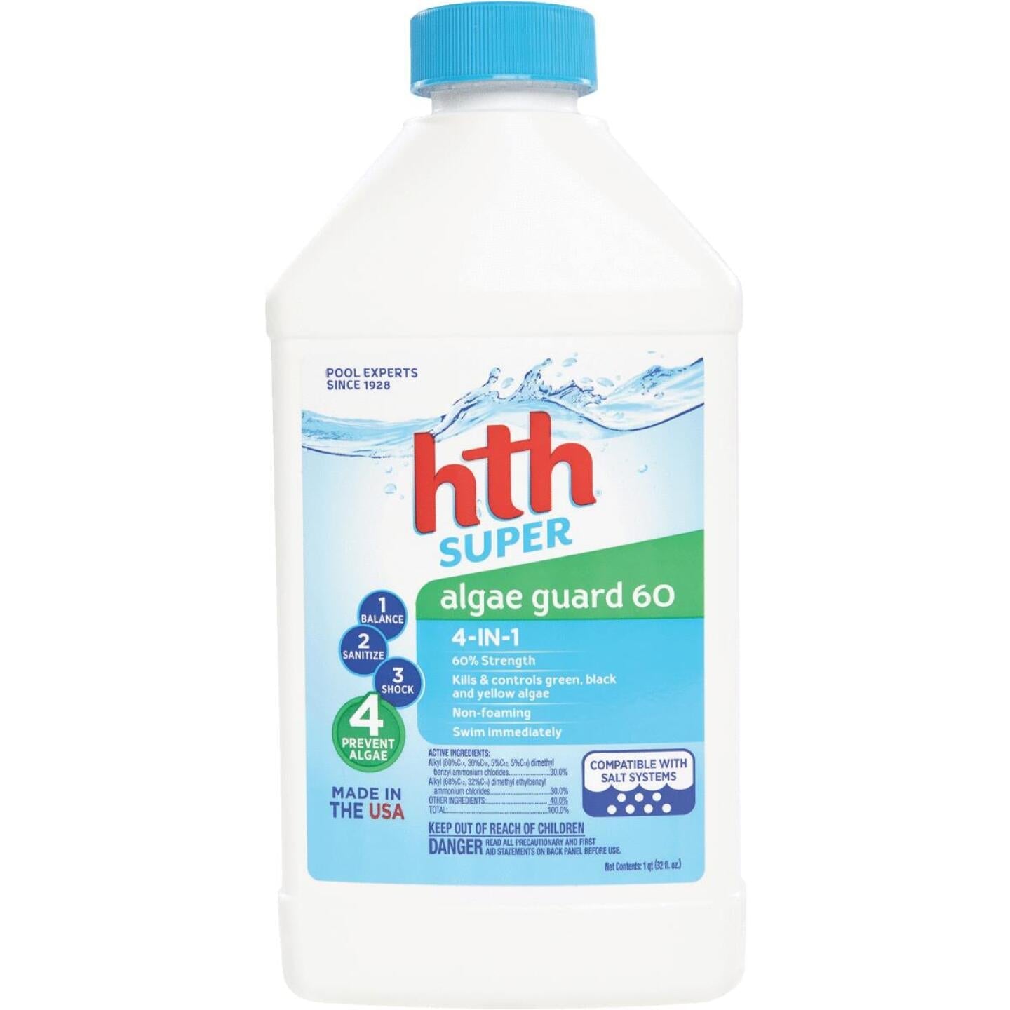 HTH Super Algae Guard 60 1 Qt. Liquid Algae Control Discount