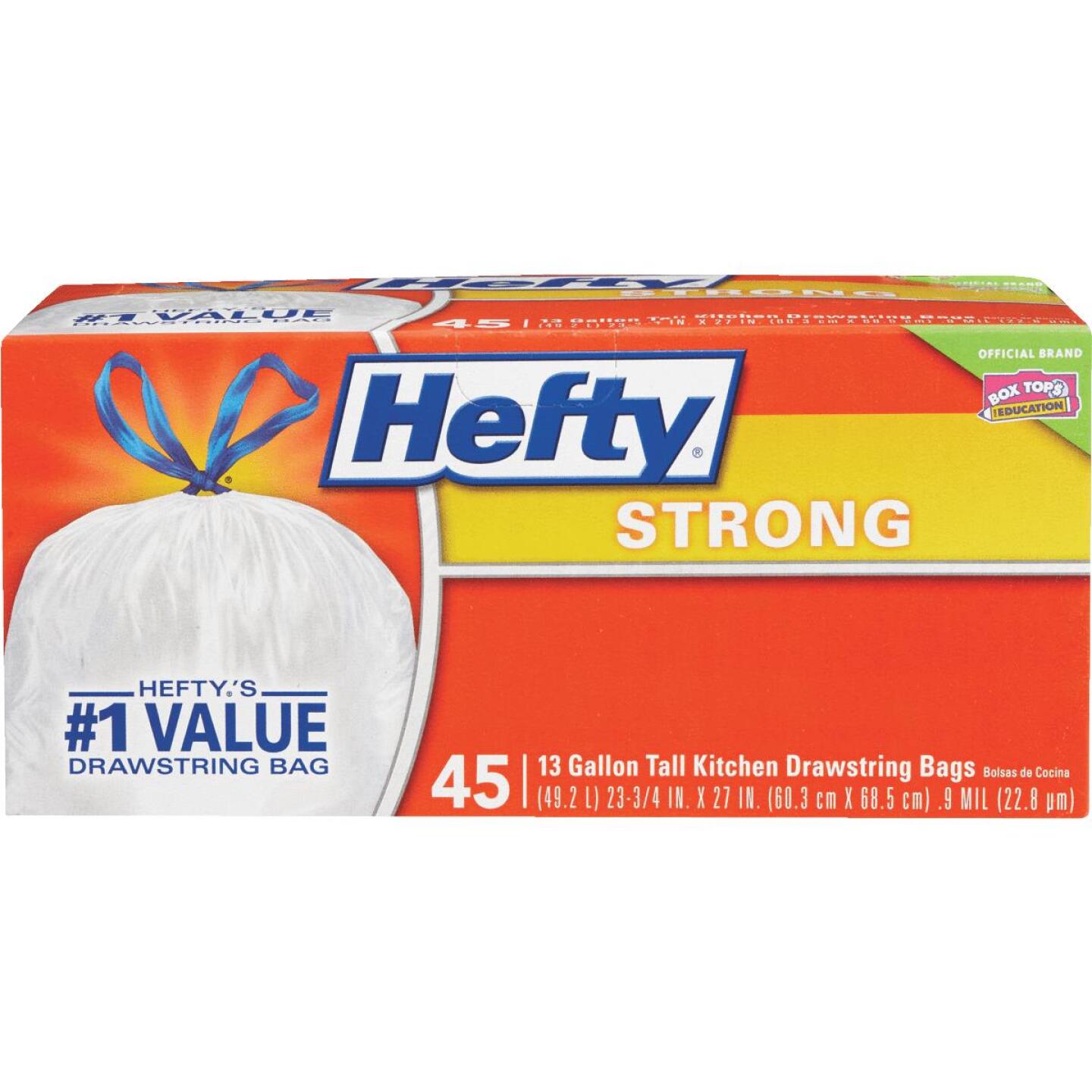 Hefty 13 Gal. Tall Kitchen White Trash Bag (45-Count) Online now