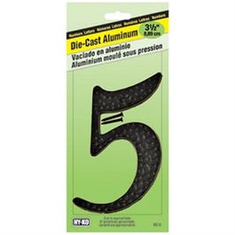 House Address Number “5”, Black Die-Cast Aluminum, 3-1/2-In. Hot on Sale