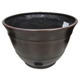 Hose Pot, Holds 100-Ft. of Hose, Burnt Copper Resin Online Hot Sale