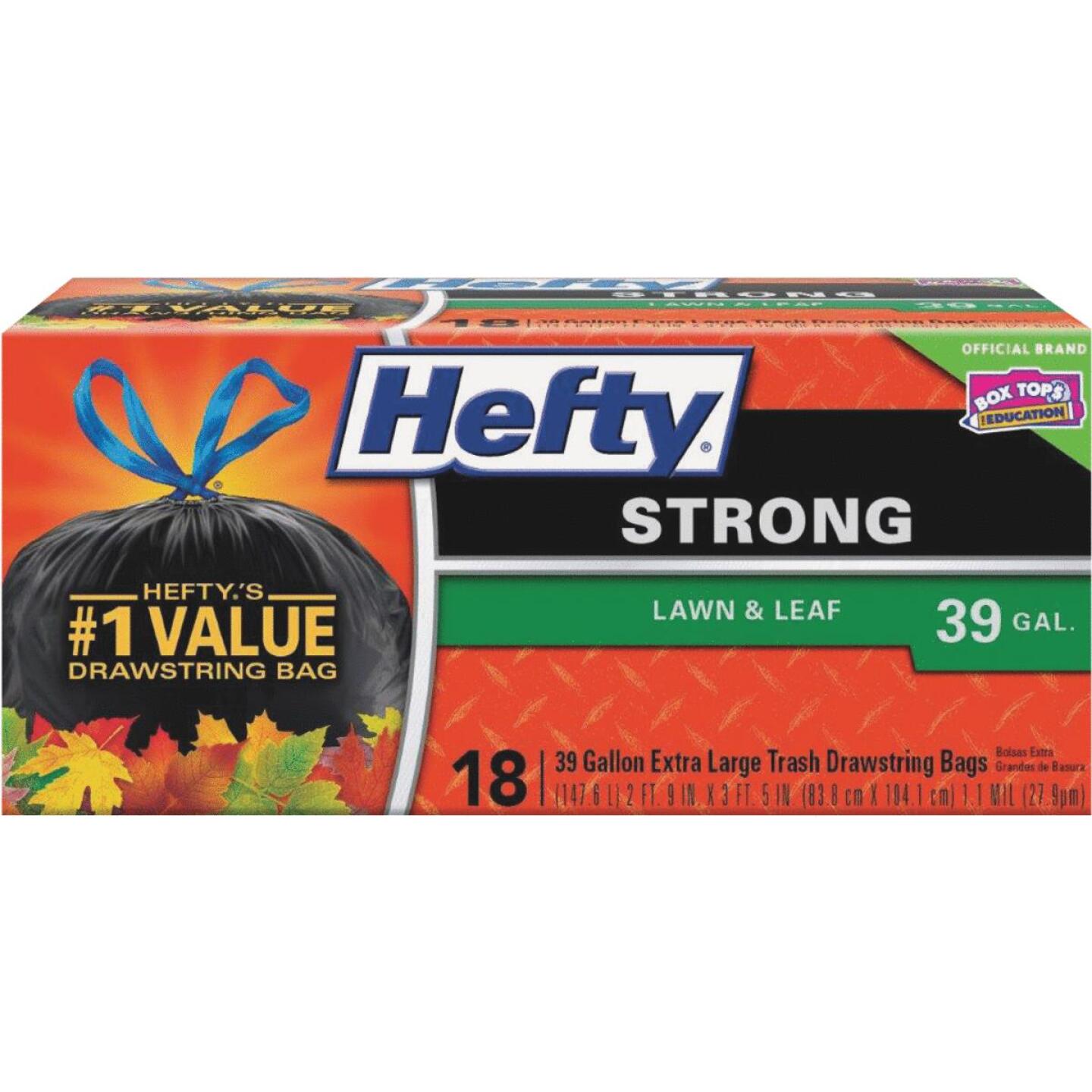 Hefty 39 Gal. Black Extra Strong Lawn & Leaf Bag (18-Count) Discount