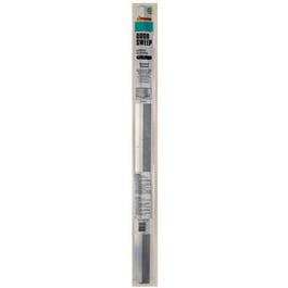 Heavy-Duty Door Bottom, Brushed Chrome, 2 x 36-In. Online Hot Sale