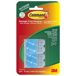 Hook Strip Refills, Outdoor, Small, Foam, 16-Pk. Online Sale