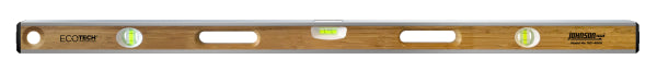 Johnson Level 48″ Eco-Tech® Bamboo Level w/Block Vials Supply