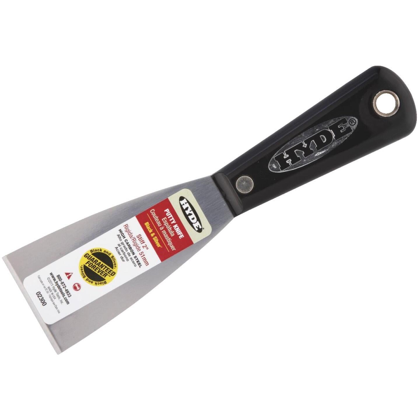 Hyde Black & Silver 2 In. Stiff Professional Putty Knife Online now