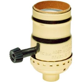 Incandescent Metal Shell Medium Base 3-Way Lampholder, 250-Watt, 250-Volt Supply