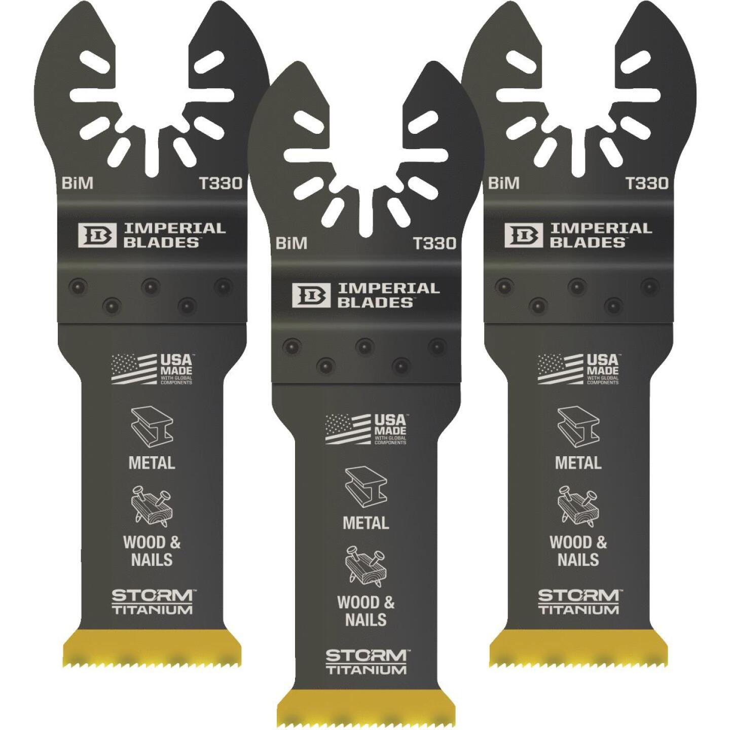 Imperial Blades 1-1/4 In. ONE FIT Titanium STORM Wood/Metal Oscillating Blade (3-Pack) Online Hot Sale