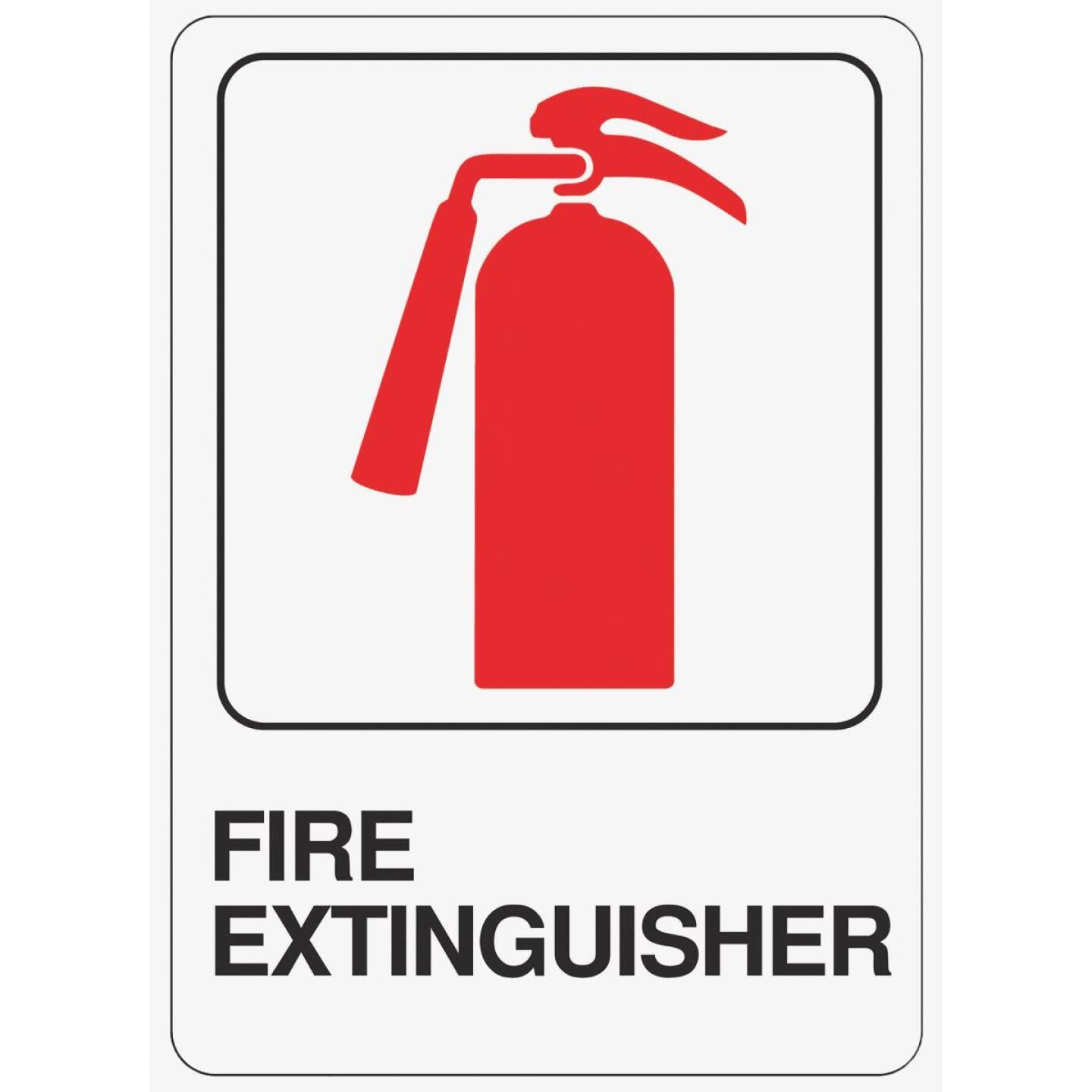 Hy-Ko Deco Series Heavy-Duty Plastic Sign, Fire Extinguisher Fashion