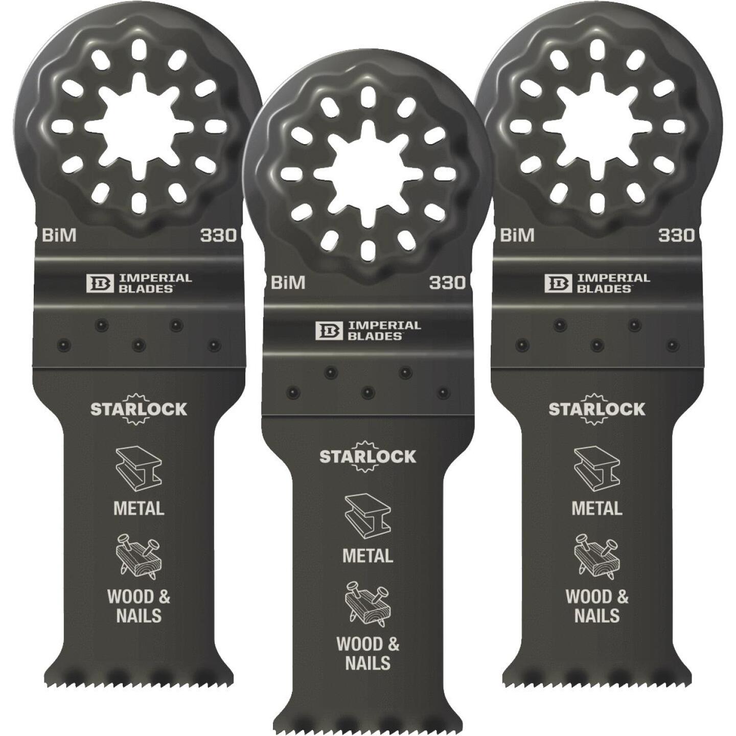 Imperial Blades Starlock 1-1/8 In. 18 TPI Metal/Wood Oscillating Blade (3-Pack) Online