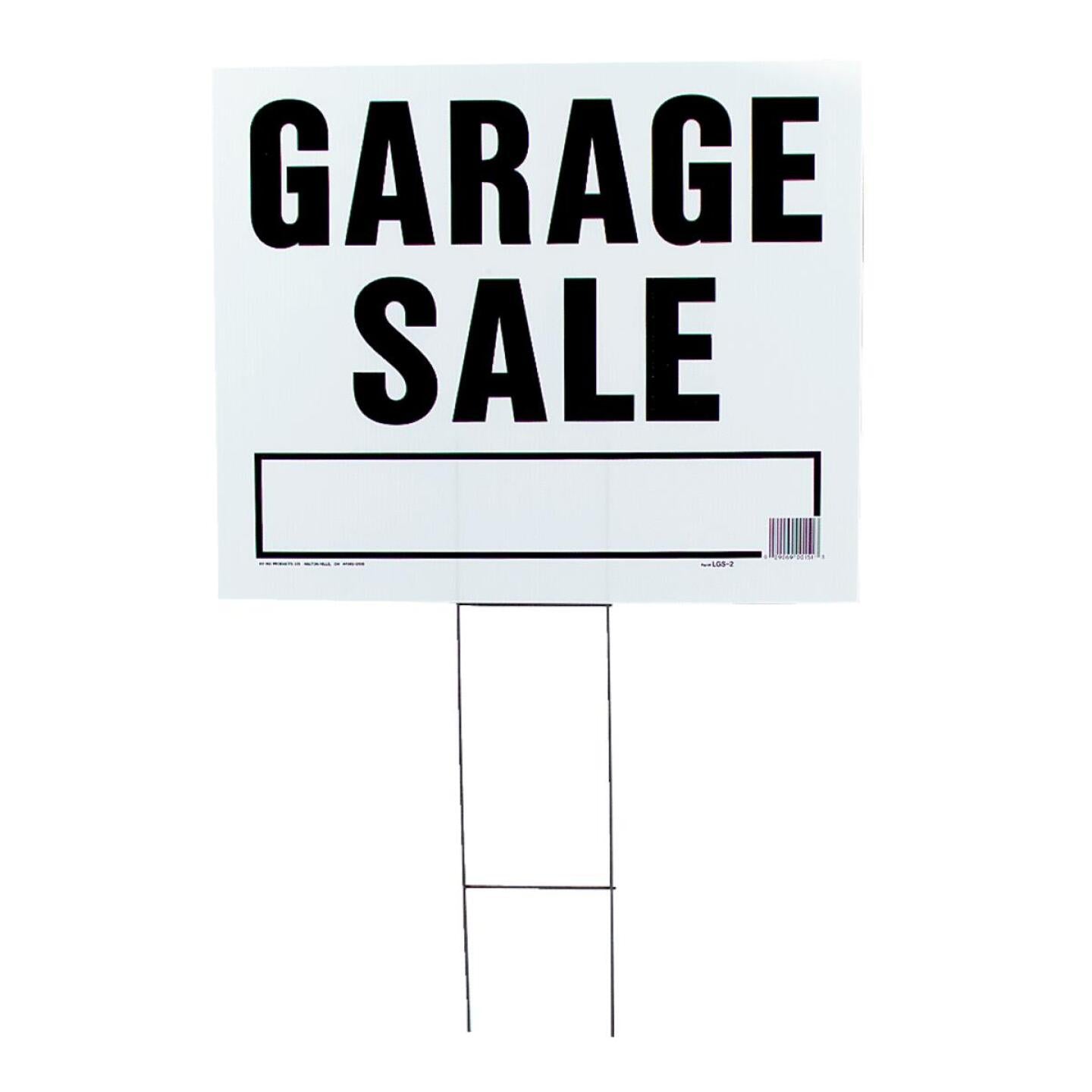 Hy-Ko Corrugated Plastic Sign, Garage Sale on Sale