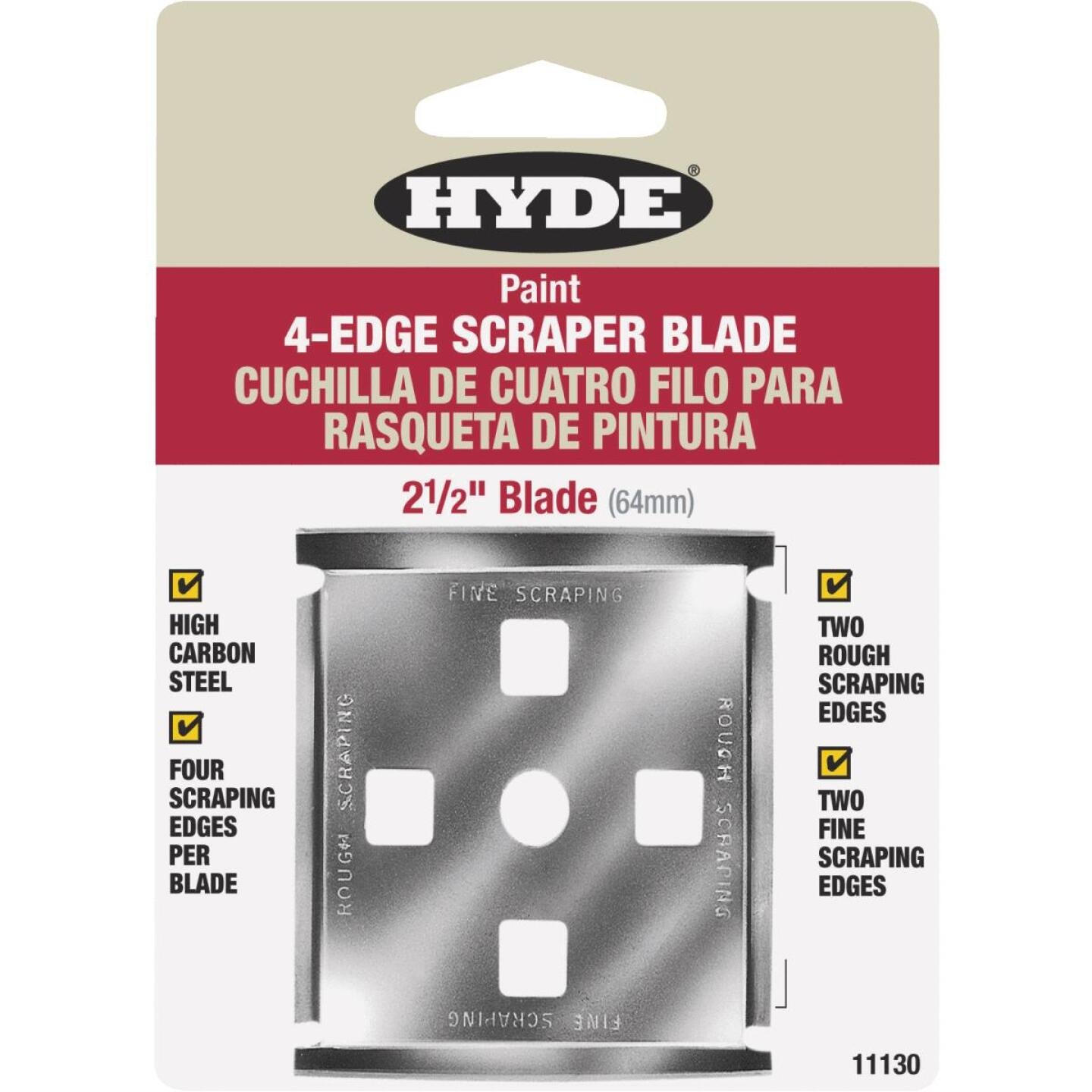 Hyde 2-1/2 In. 4-Edge Replacement Scraper Blade Online Sale