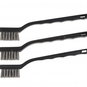 Hyde Tools Stainless Bristle Mini Brushes, 3 Pack Online Hot Sale