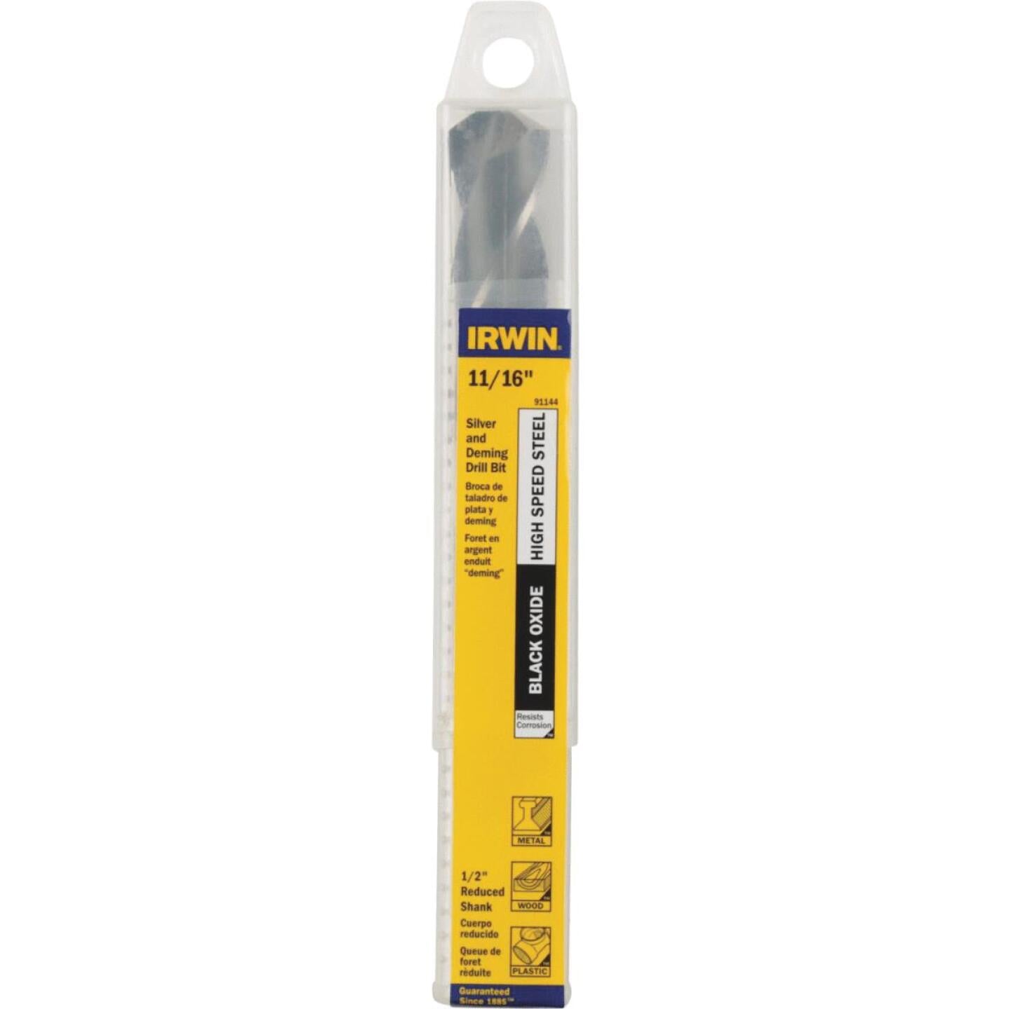 Irwin 11/16 In. Black Oxide Silver & Deming Drill Bit on Sale