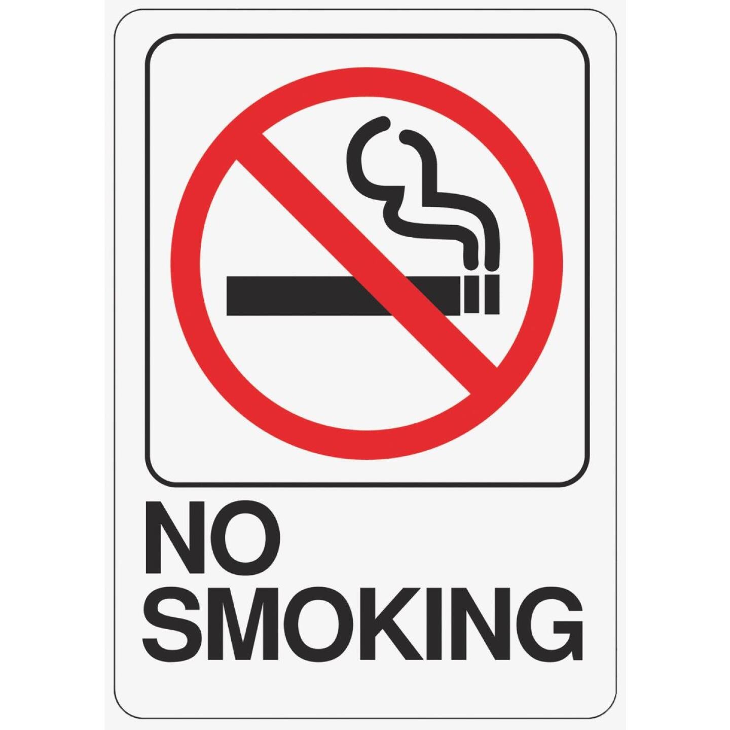 Hy-Ko Deco Series Heavy-Duty Plastic Sign, No Smoking on Sale