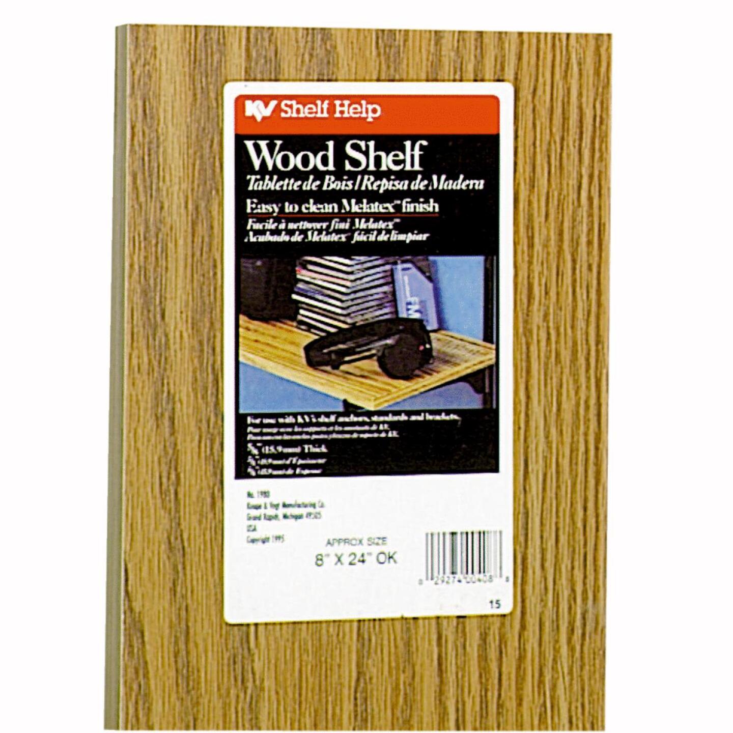 Knape & Vogt 8 In. x 24 In. Oak All-Purpose Shelf Online Hot Sale