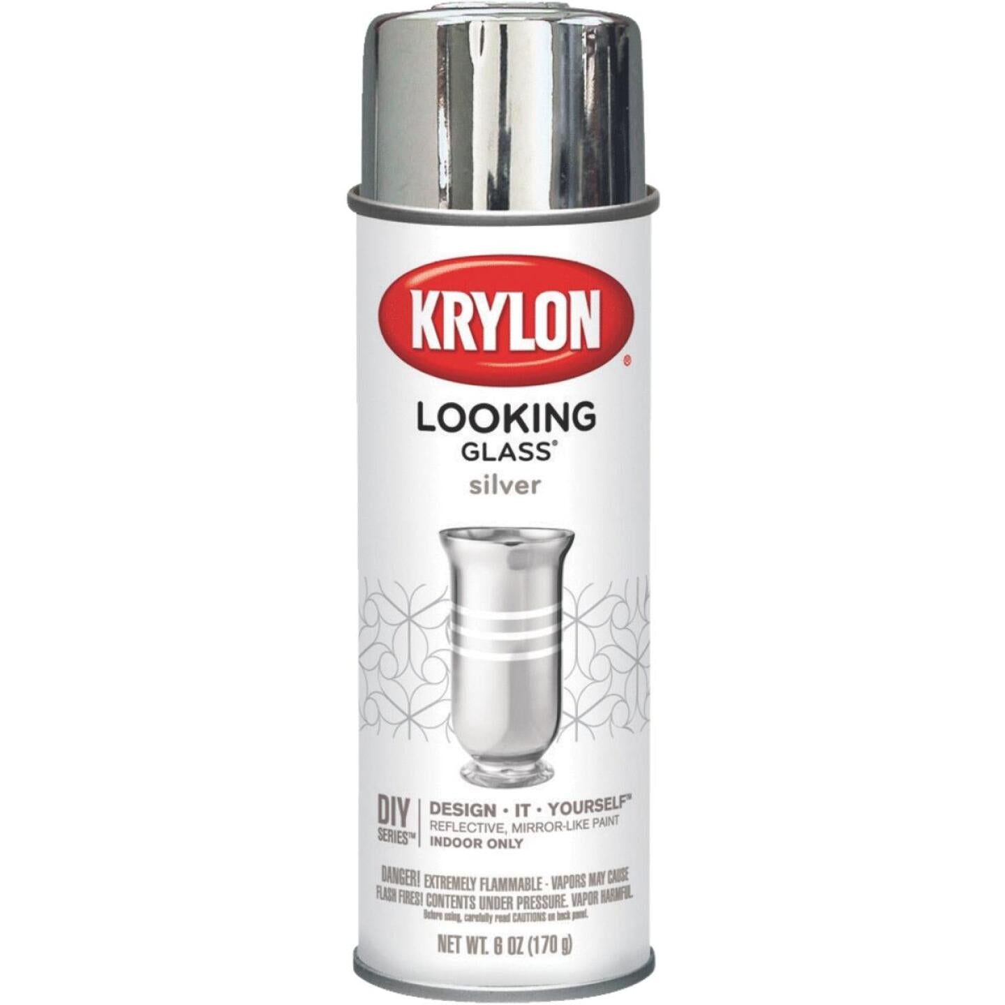 Krylon LOOKING GLASS 6 Oz. Reflective Spray Paint, Silver Supply