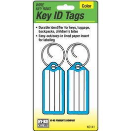 Key I.D. Tag, Wire Ring, 2-Pk. Online Hot Sale