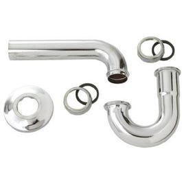 Lavatory Wall Drain P-Trap, Chrome-Plated Brass, 1.25-In. O.D. Discount