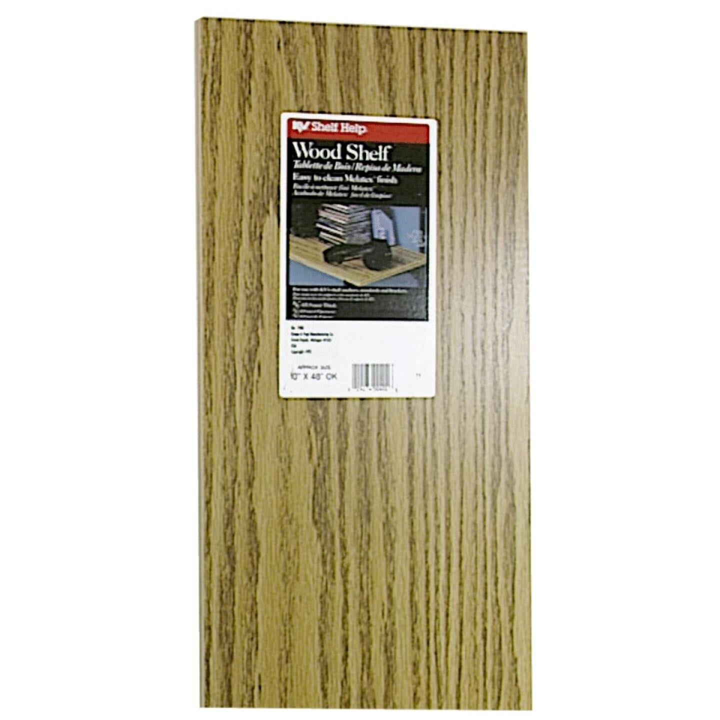 Knape & Vogt 10 In. x 48 In. Oak All-Purpose Shelf Online Hot Sale