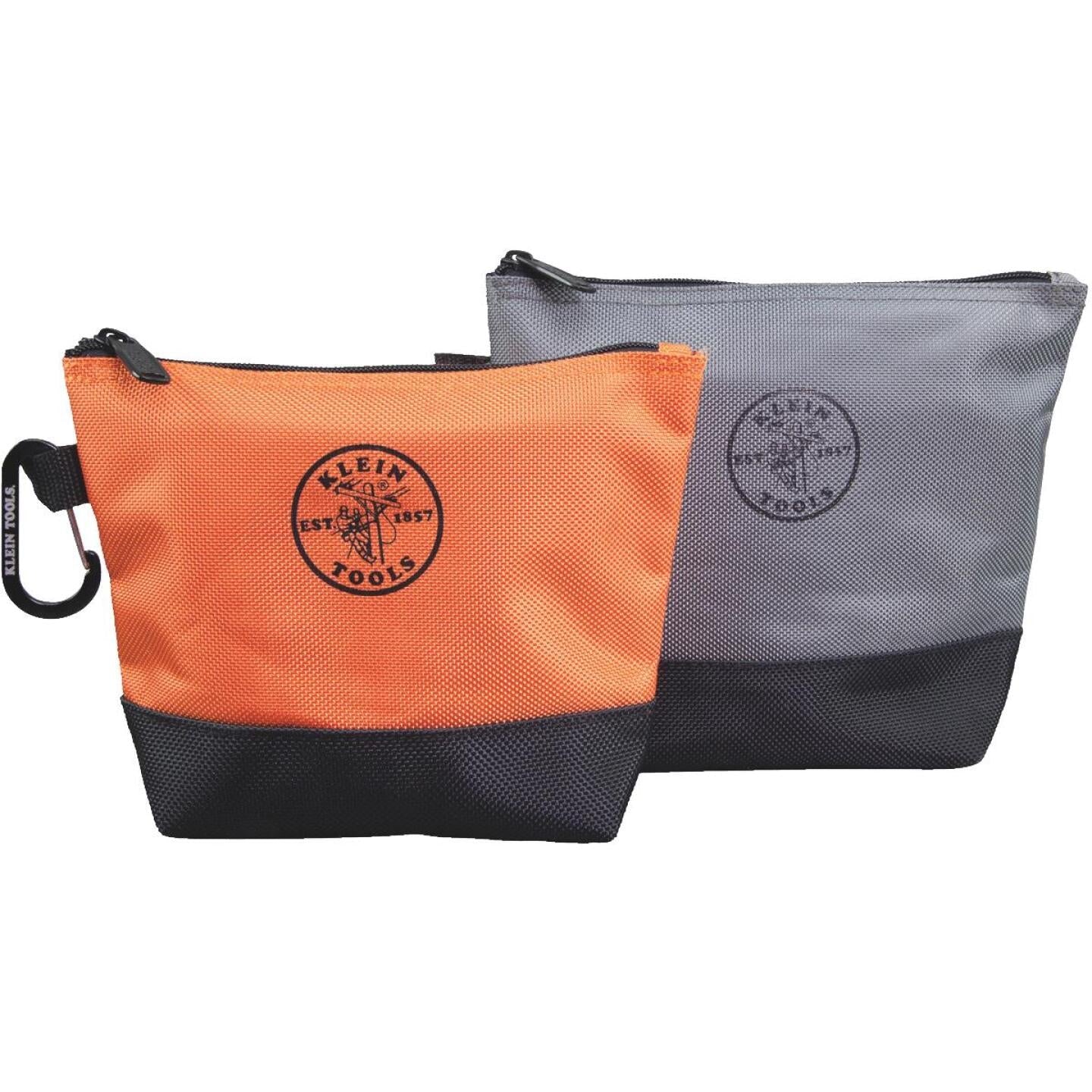 Klein 1-Pocket 8-1/2 In. & 9 In. Stand-Up Zipper Tool Bag (2-Pack) Supply