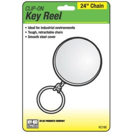 Key Reel Clip, Retractable, Chrome With 24-In. Chain Online now