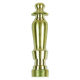 Lamp Finial, Spindle, Solid Brass, 2-In. Online now