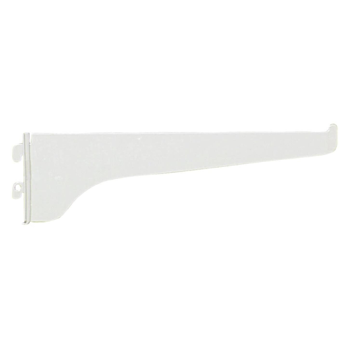 Knape & Vogt 180 Series 8 In. White Steel Regular-Duty Single-Slot Shelf Bracket Supply