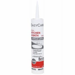 Kitchen & Bath Latex Adhesive Caulk, White, 10.1-oz. Supply