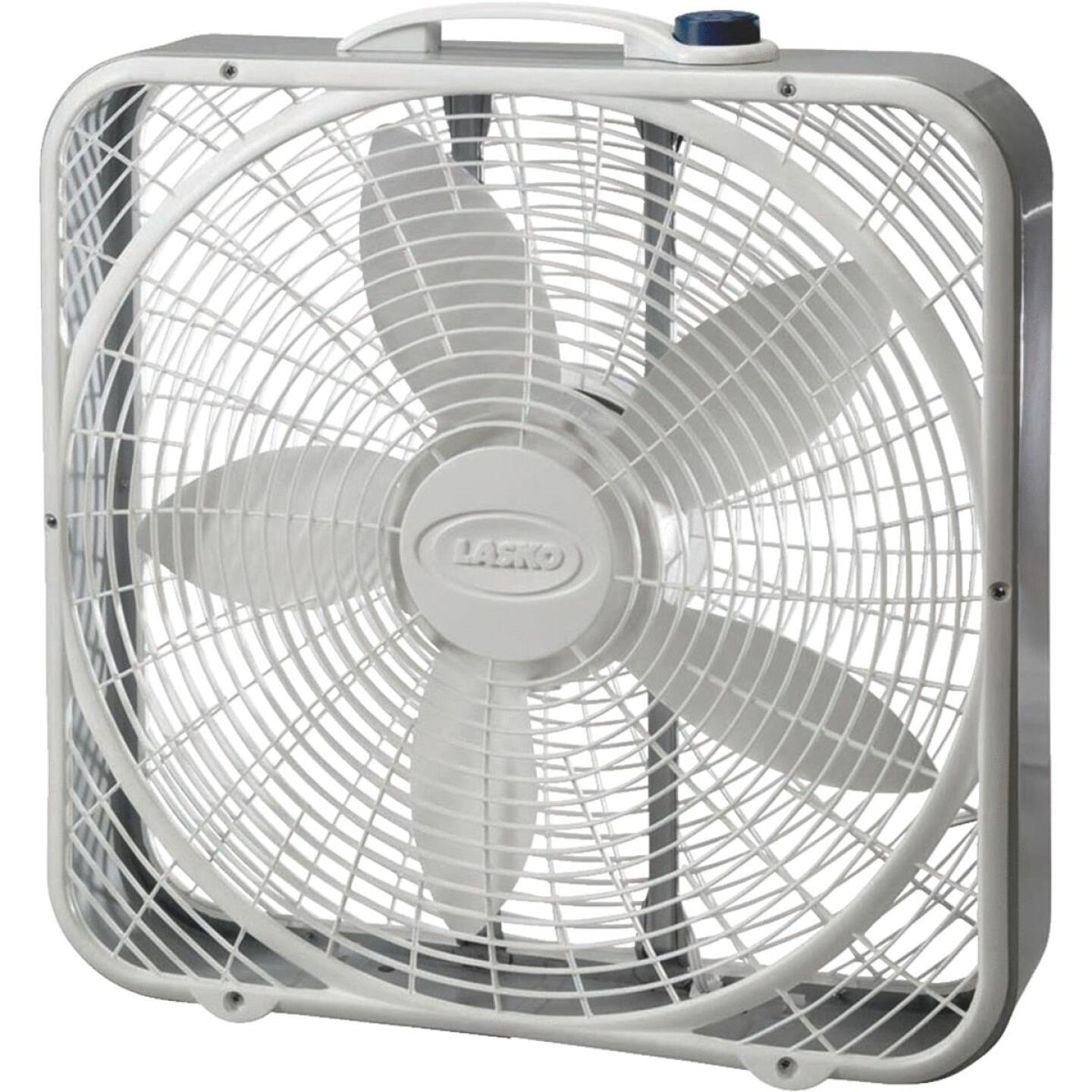 Lasko Wind Ring 20 In. 3-Speed White Box Fan Hot on Sale