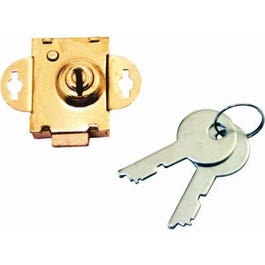 Mailbox Deadbolt Lock With 2 Keys, Brass-Plated Steel, .25-In. Bolt on Sale
