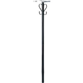 Mailbox Post, Round Black Steel Scroll, 56-In. Online Hot Sale