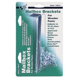 Mailbox Mounting Brackets For Wooden Posts, 5.75 x 1-In., Incl. 4 Brackets Hot on Sale