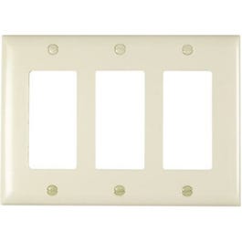 Light Almond 3-Opening Nylon Wall Plate Online now