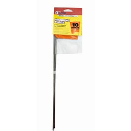 Marking Stake Flags, Fluorescent Orange, 15-In., 10-Pk. Sale