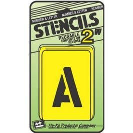 Letter & Number Stencil Set, Reusable Board, 2-In. Supply
