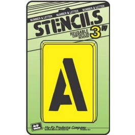 Letter & Number Stencil Set, Reusable Board, 3-In. Online Hot Sale