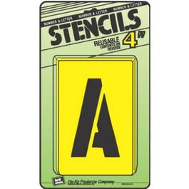 Letter & Number Stencil Set, Reusable Board, 4-In. Sale